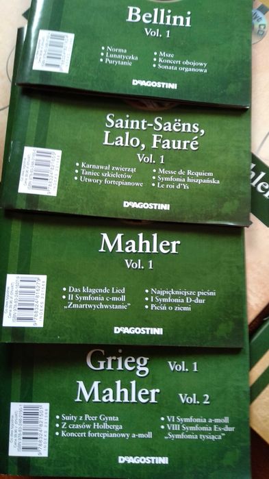Bellini, Saint-Saens, Mahler, Grieg, muzyka klasyczna 40 CD