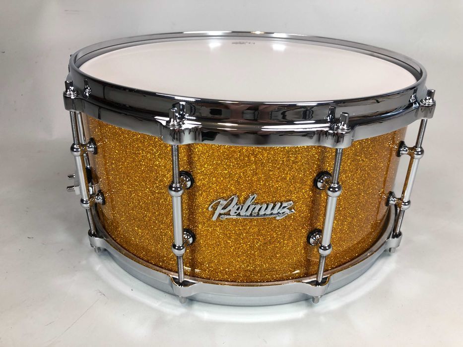 Polmuz Maple Snare 14" x 6,5" | Gold Sparkle | Die-Cast | 10 Lugs