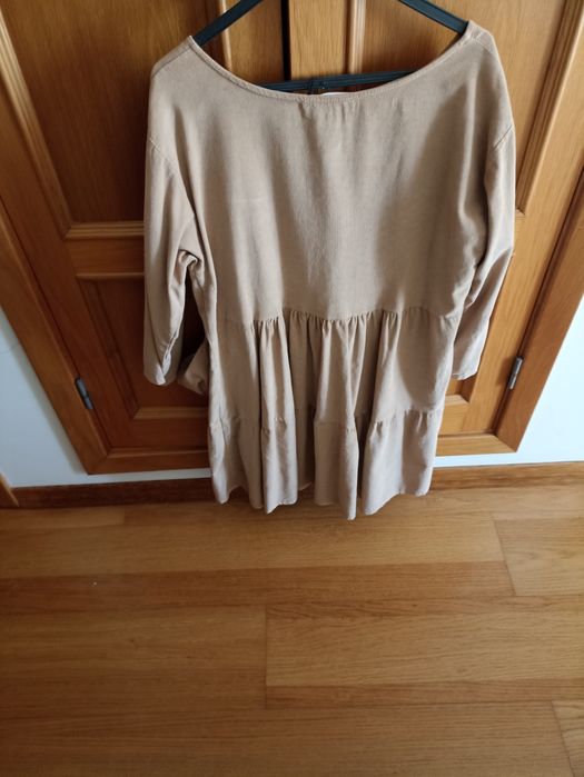 Vestido bombazine bege TU