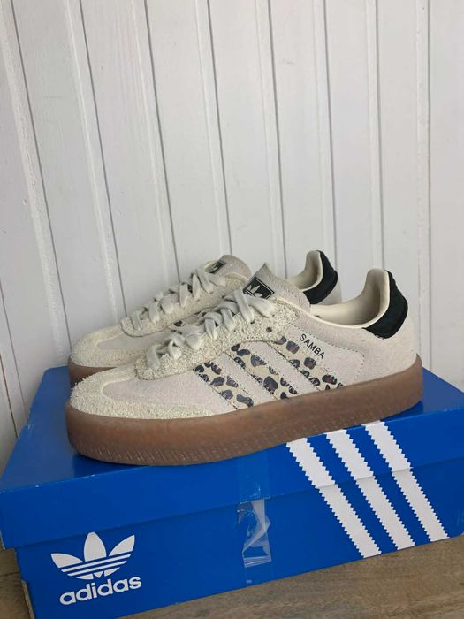 Buty damskie adidas sambae leopard beżowe org 36