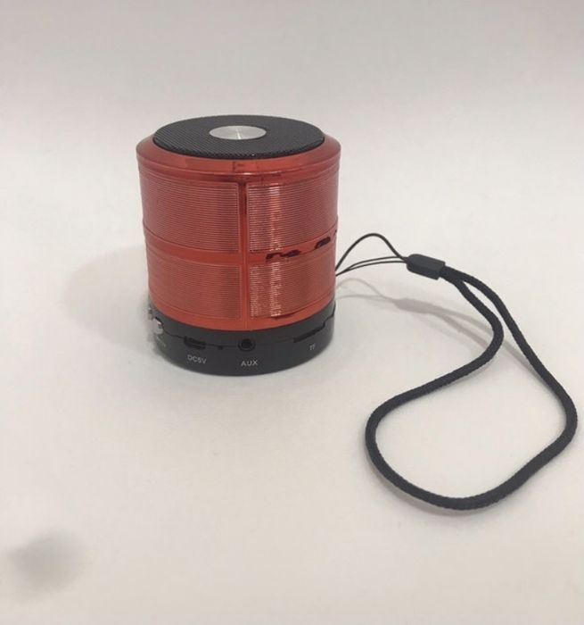 Mini coluna Bluetooth portátil – vermelha