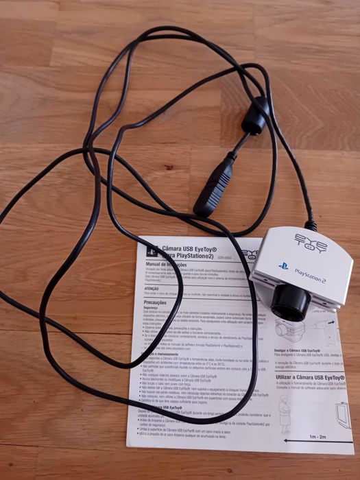 Câmera EyeToy Original PS2 + Manual | Rara & Funcional