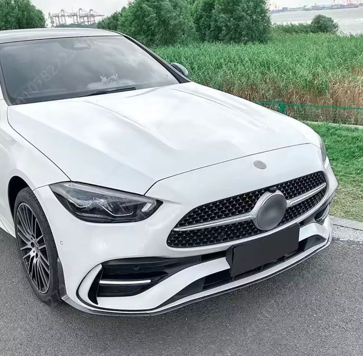 Губа на передний бампер Mercedes w206 накладка на бампер сплитер юбка