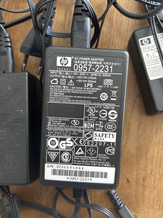 Transformador impressora HP carregador cabo