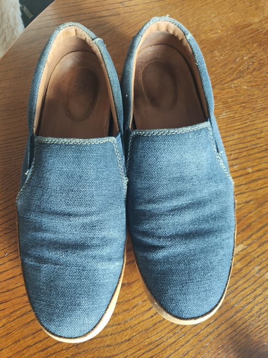 Mokasyny męskie dżinsowe