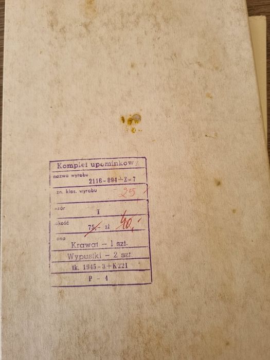 Retro Komplet upominkowy poszetki