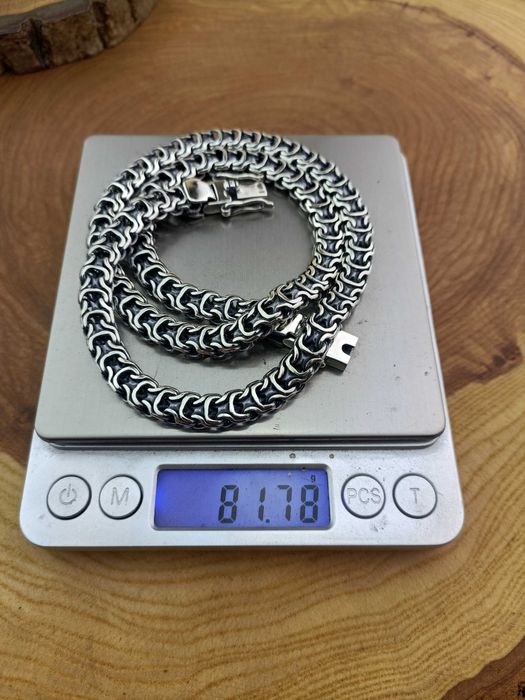 Срібний ланцюг Рамзес чоловічий ланцюжок. Серебряная цепочка Рамзес.