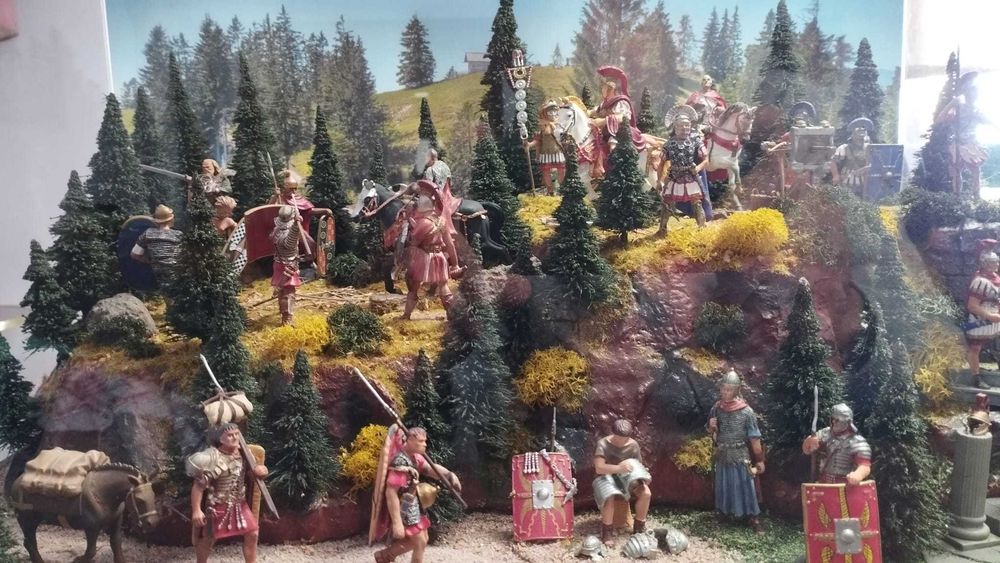 Coleção Soldados de chumbo do Império Romano, Planeta de Agostini, em diorama