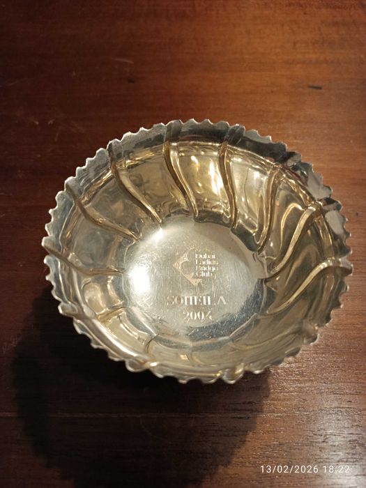 Taça Tiffany 10 cm Prata de lei testada 925