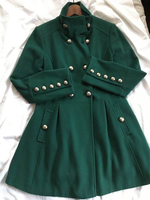 Marks & Spencer, M&S limited, 36,S, rozkloszowany, butelkowa zieleń