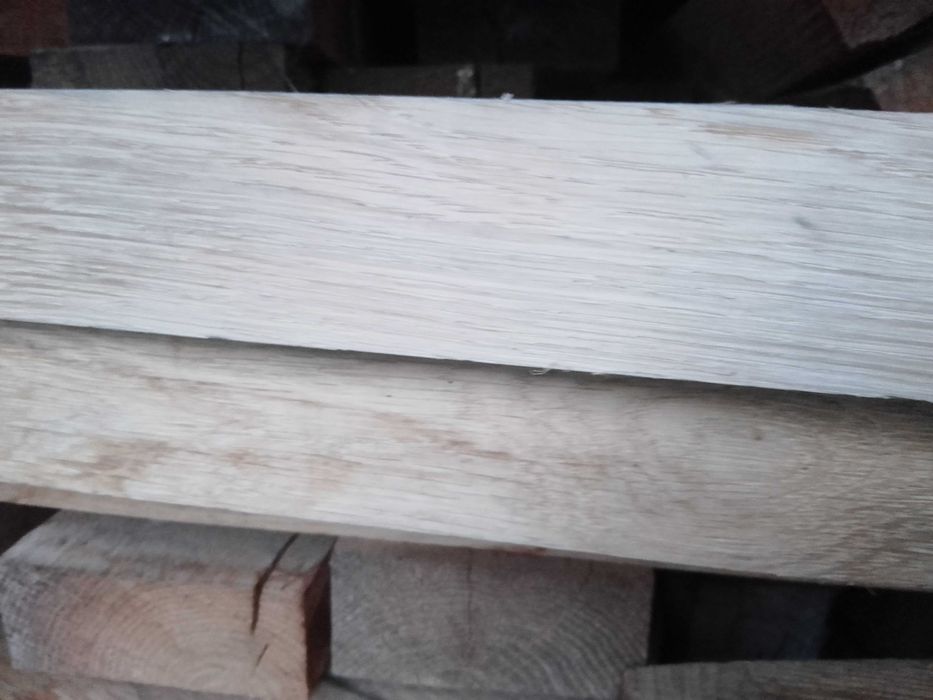 Parapet drewniany, dębowy