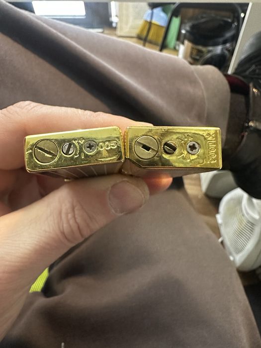 Зажигалки позолота