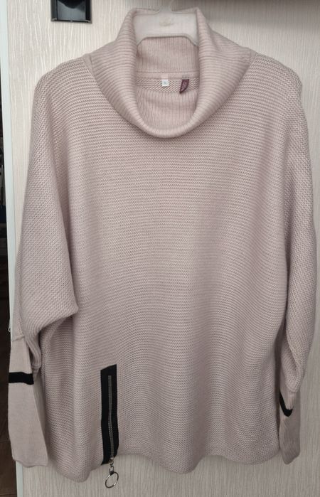 Светр вовняний в'язаний жіночий SVTR  Пудра