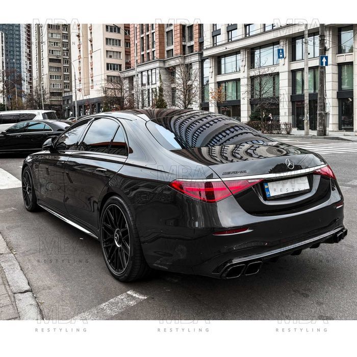 Обвес Mercedes-Benz W223 в стиле S63 AMG BLACK