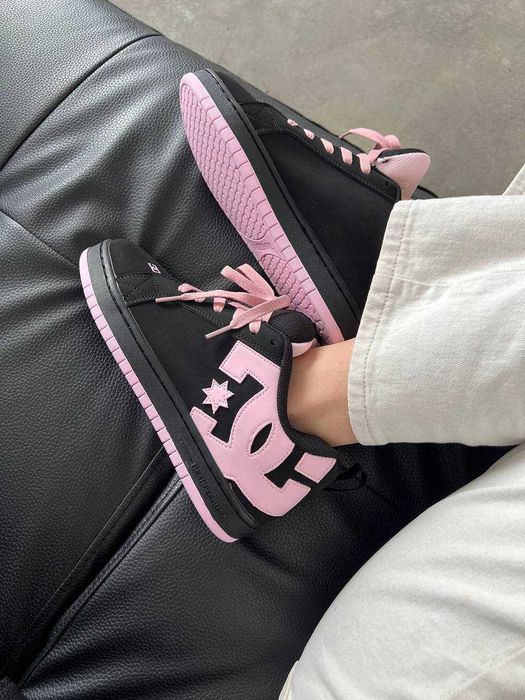 Женские кроссовки DC Shoes Court Graffik "Black Pink" Размеры 36-41