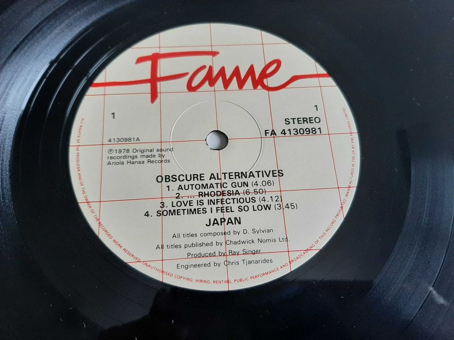 Japan - Obscure Alternatives - UK - Vinil LP