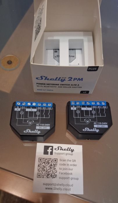 Shelly plus 2pm novos