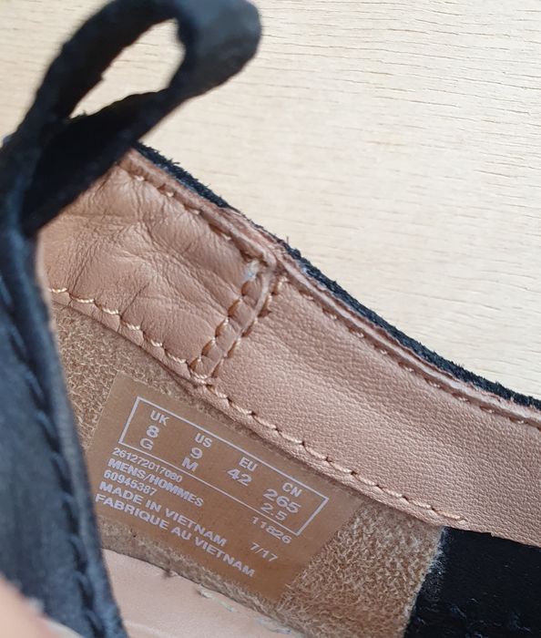 Чоловічі туфлі макасіни  clarks  р.42