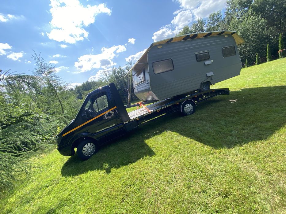 POMOC DROGOWA Laweta Przewóz pojazdów i maszyn Transport 24/7 Tanio
