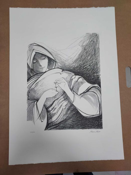 Serigrafia Helena Abreu Numerada e assinada pela artista