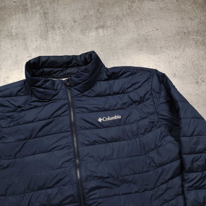 MĘSKA Kurtka PREMIUM Granatowa Thermal Ocieplona Columbia OmniTech