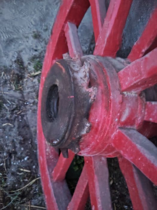 Rodas de carroça de bois antigas