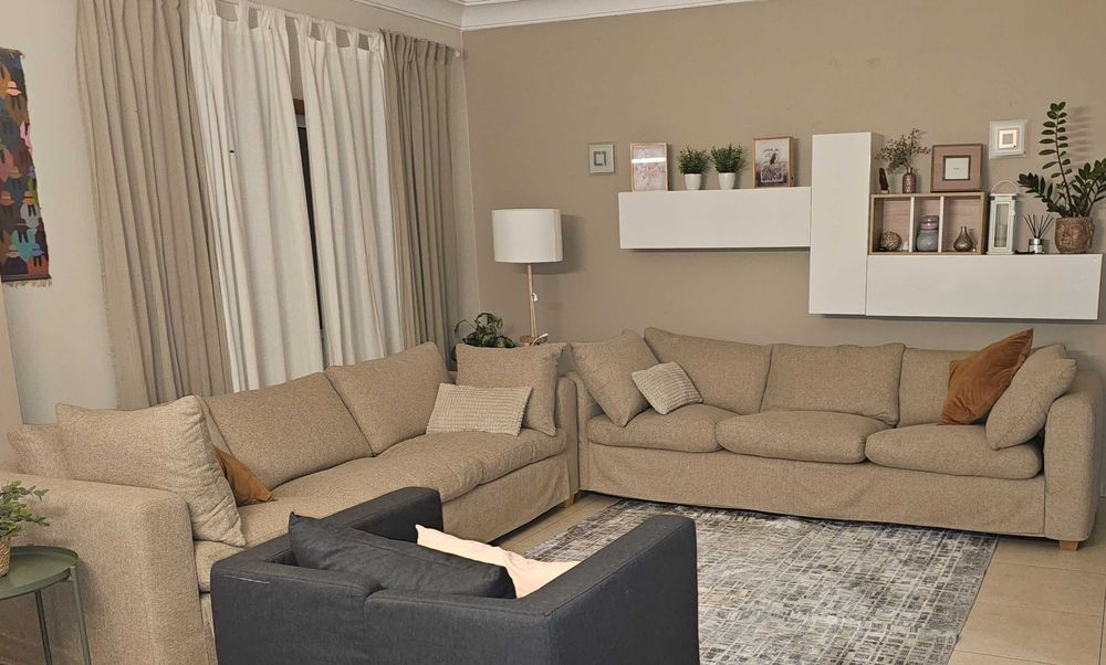 Conjunto de sofás de 3 lugares