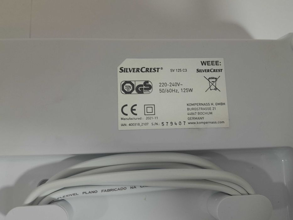 zgrzewarka próżniowa do żywności SV 125 125W SILVERCREST