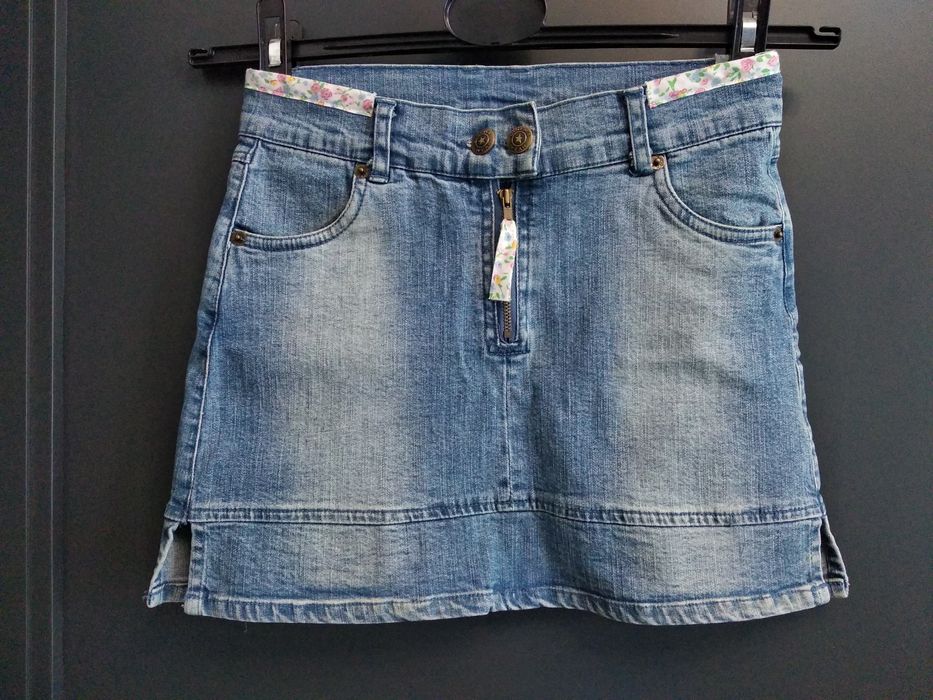 Spódniczka jeansowa mini r.152
