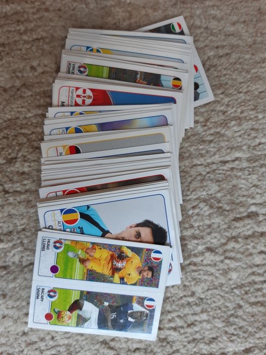 Cromos das cadernetas Panini