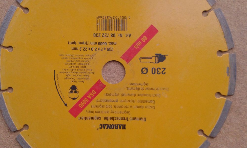 4 discos de corte de pedra 230mm novos