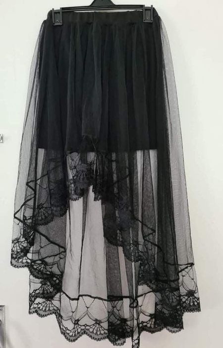 Ажурна спідниця чорна