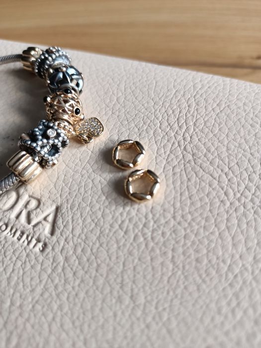 Pandora złote przekładki