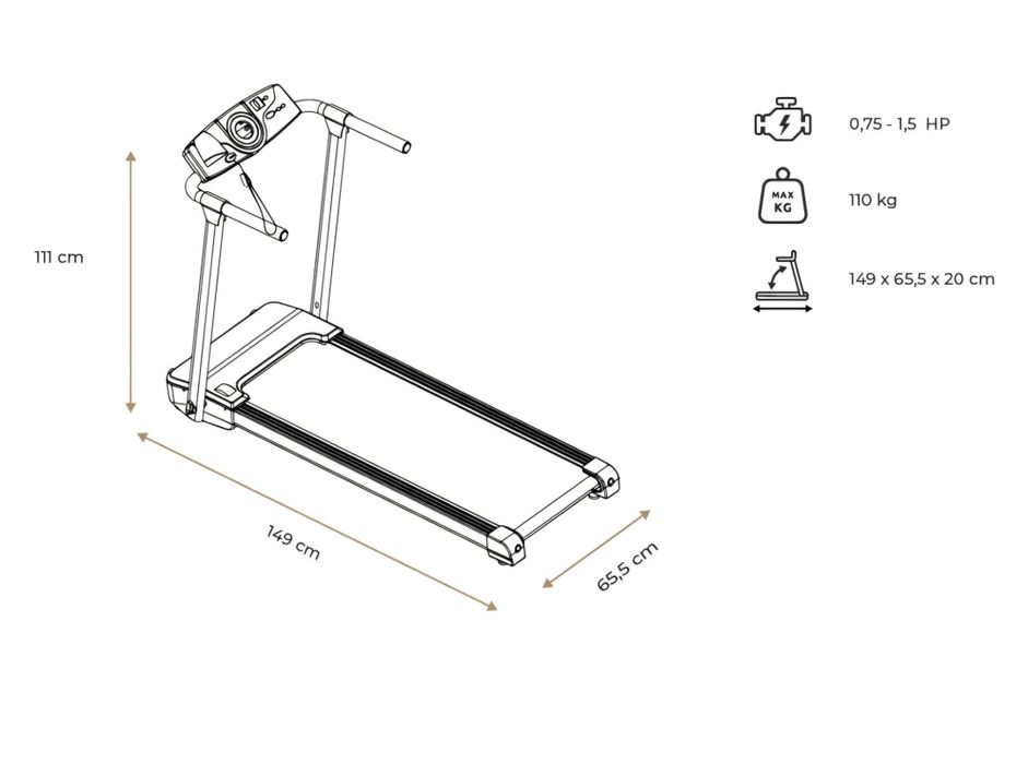 Bieżnia elektryczna Spokey Luna