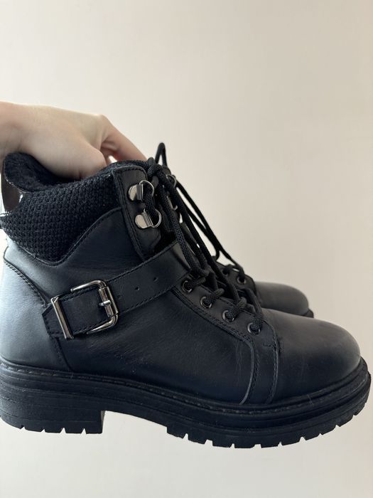 Шкіряні зимові чоботи