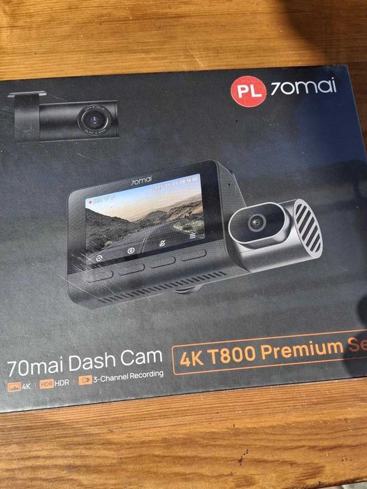 Kamera samochodowa 70mai 4K T800 PREMIUM SET + kamera tylna RC41 4K