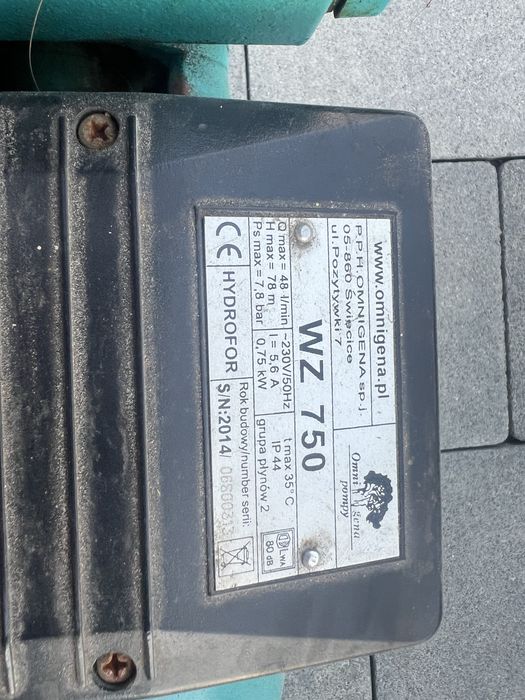 Pompa hydroforowa onmigena WZ750