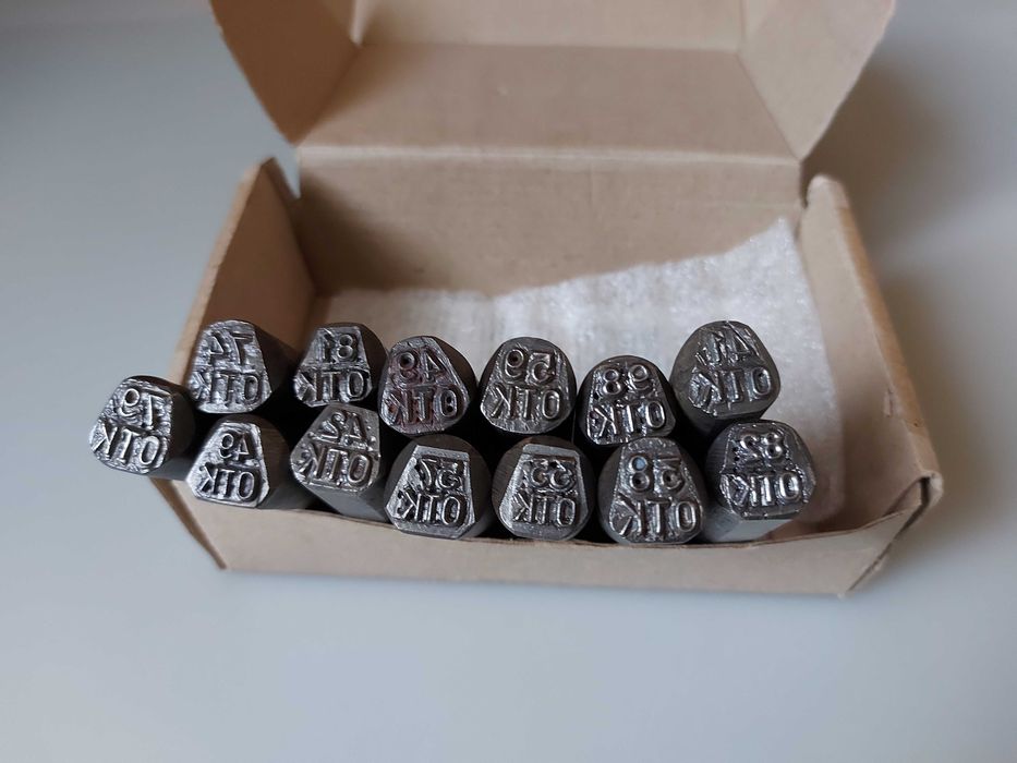 Клейма ударні ОТК заводскі,пуансон, по металу радянських часів