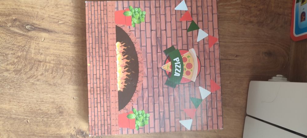 Pizza drewniana zabawka