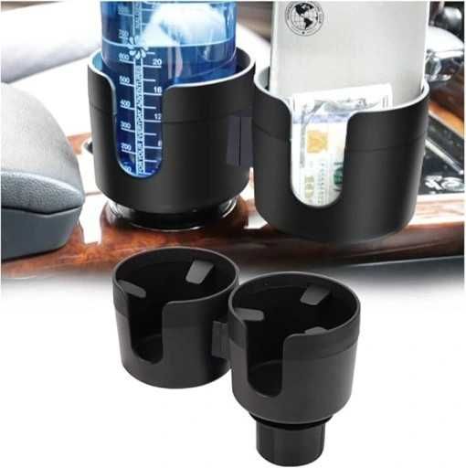 Uniwersalny samochodowy uchwyt na napoje,2w1, podwójny uchwyt na kubek