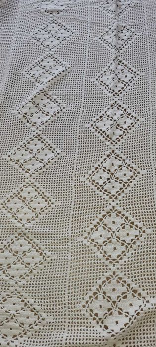 Colcha de Casal em Croché Manual - 1,80m x 2,00m (Impecável)