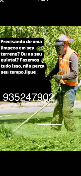 Faço limpezas de terrenos quintais