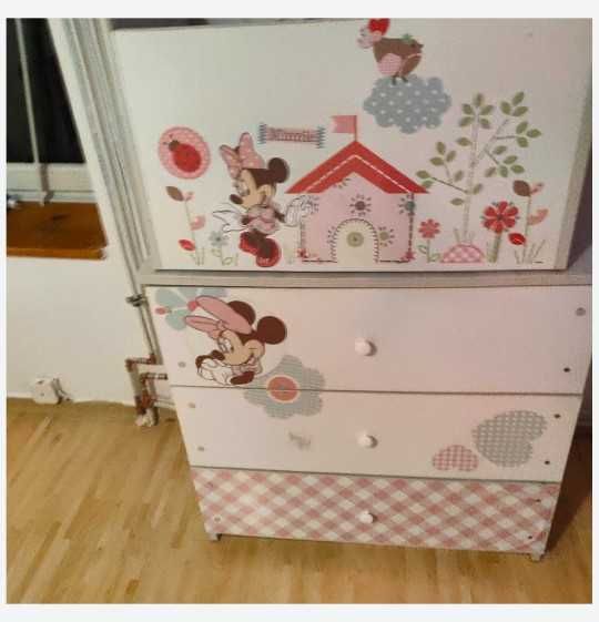 Komplet mebli dziecięcych myszka Minnie Disney meblika
