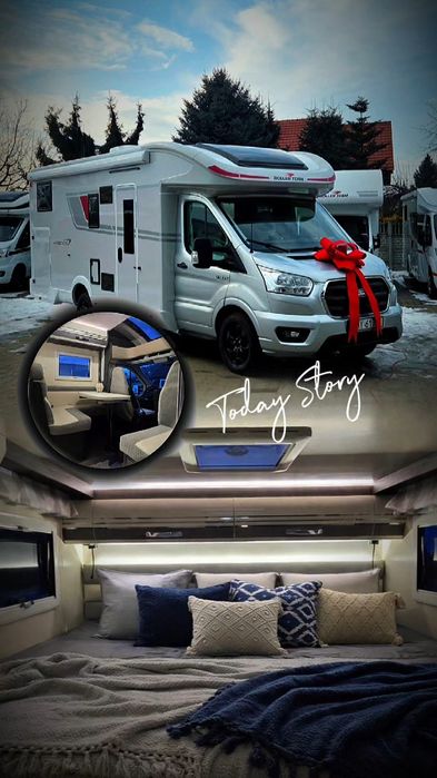 Wynajem Kamper Ford Kronos 284 Półintegra 5 osobowa. Automat 2026 rok!