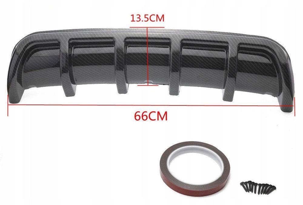 Dokładka Tylnego Zderzaka Dyfuzor Splitter Spojler