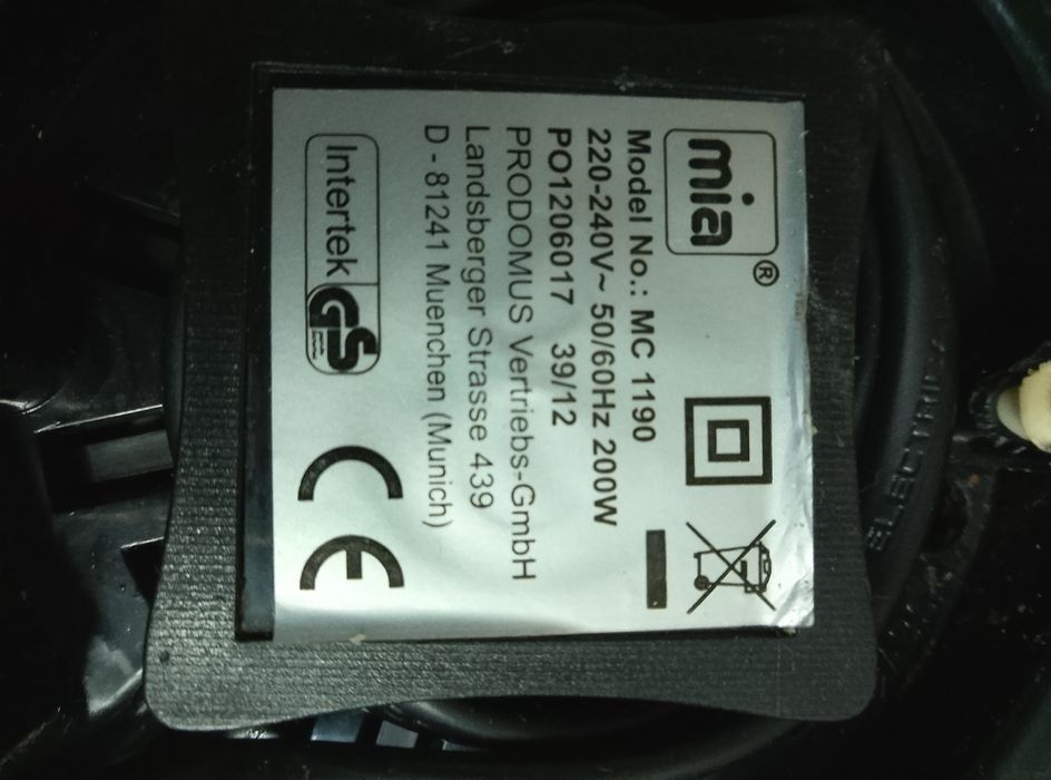 Blender kuchenny MIA MC 1190