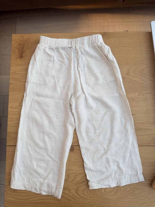 Letnie spodnie 104 kremowe