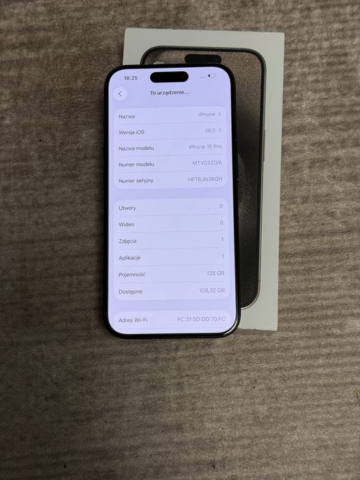 Iphone 15 pro 128gb blue