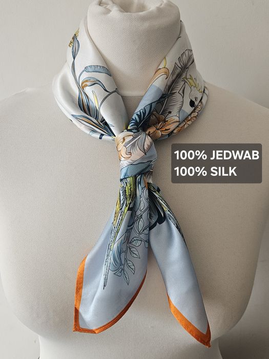 Apaszka jedwabna 100% jedwab handmade