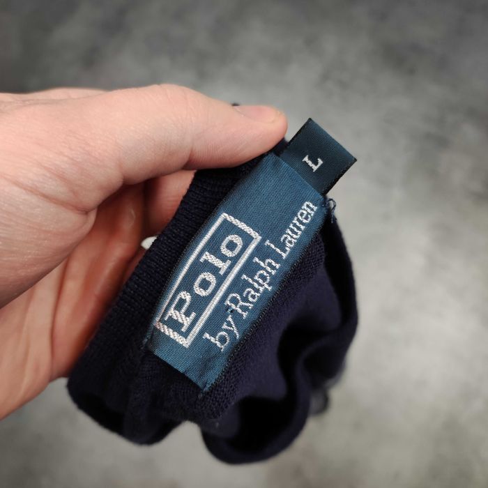 MĘSKI Sweter Elegancki Paski Cienki Lekki Polo Ralph Lauren Pima Coton
